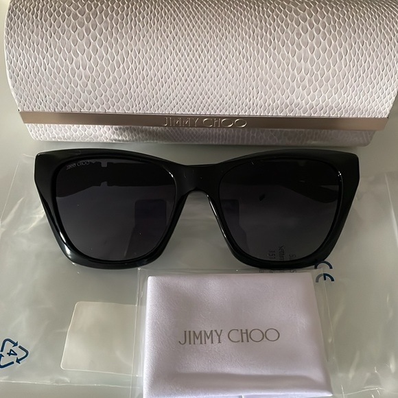 New, authentic jimmy choo women's Rikki/G/S 55mm sunglasses - Picture 9 of 14